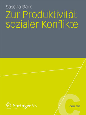 cover image of Zur Produktivität sozialer Konflikte